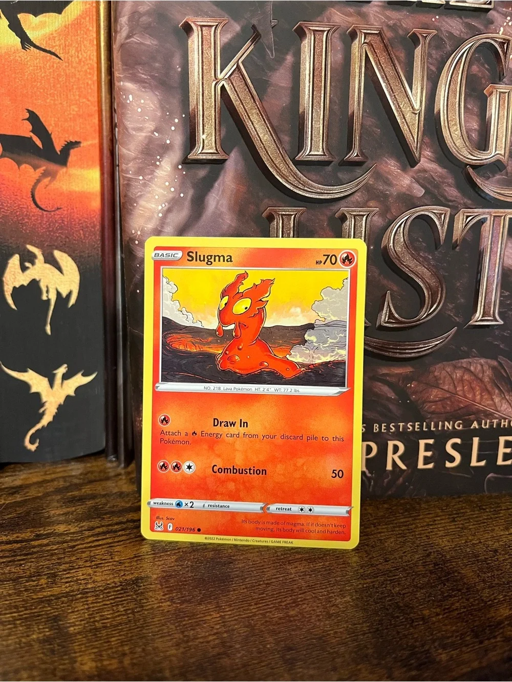 Pokémon Slugma Collectible Card Lost Origin 021/196